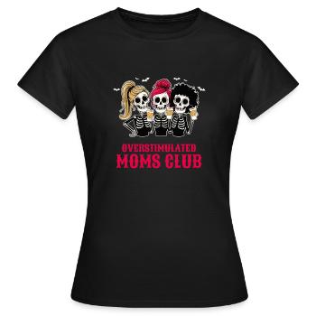 Überreizte Mütter Club Müde Mutter Kaffeeliebhaber - Frauen T-Shirt - Schwarz - Vorne - AI Model Female 172 dark (172cm)