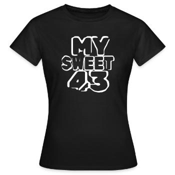 Suess 43 - Frauen T-Shirt - Schwarz - Vorne - AI Model Female 172 dark (172cm)