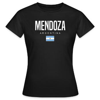 Mendoza Argentinien Argentinier - Frauen T-Shirt - Schwarz - Vorne - AI Model Female 172 dark (172cm)