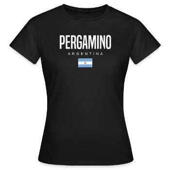 Pergamino Argentinien Argentinier - Frauen T-Shirt - Schwarz - Vorne - AI Model Female 172 dark (172cm)