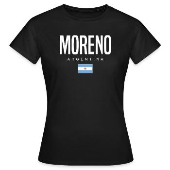 Moreno Argentinien Argentinier - Frauen T-Shirt - Schwarz - Vorne - AI Model Female 172 dark (172cm)