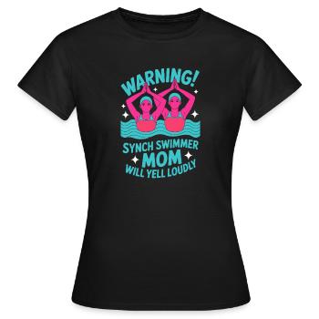 Synchronschwimmen Kunstschwimmen Wassersport - Frauen T-Shirt - Schwarz - Vorne - AI Model Female 172 dark (172cm)