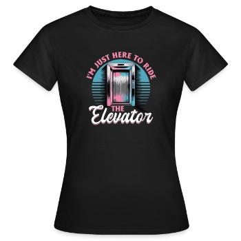 Elevator toddler & kids - Women's T-Shirt - black - Front - AI Model Female 172 dark (172cm)