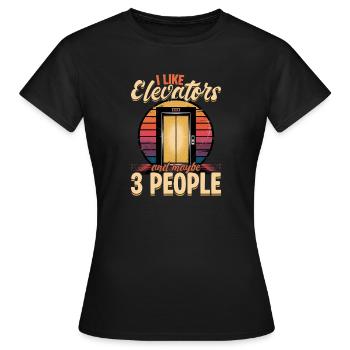 Elevator toddler & kids - Women's T-Shirt - black - Front - AI Model Female 172 dark (172cm)