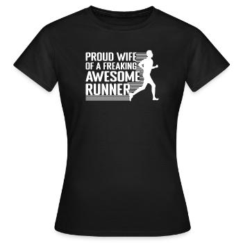 Cadeau de course génial pour marathonien - T-shirt Femme - noir - Devant - AI Model Female 172 dark (172cm)