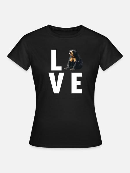 Sun Bear Malaienbär - Frauen T-Shirt - Schwarz