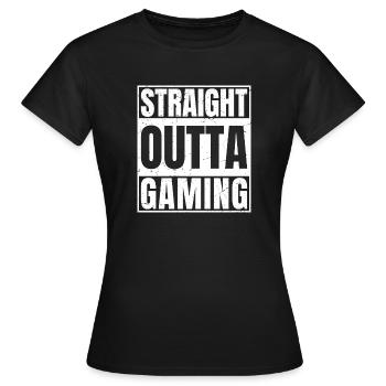 Directement sorti du jeu - T-shirt Femme - noir - Devant - AI Model Female 172 dark (172cm)