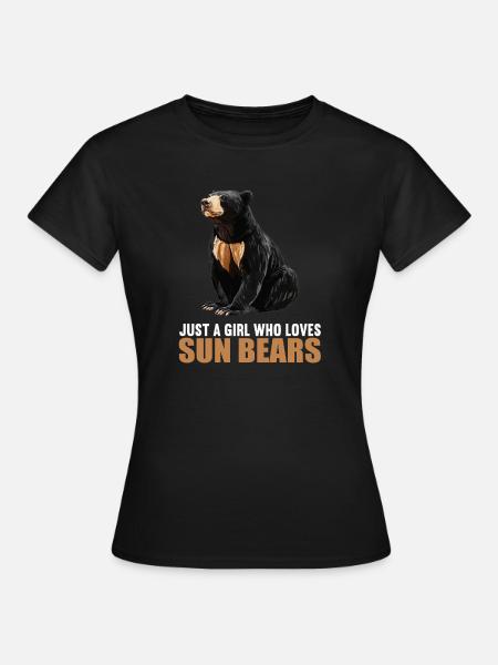 Sun Bear Malaienbär - Frauen T-Shirt - Schwarz