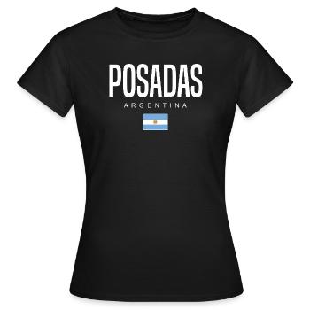 Posadas Argentinien Argentinier - Frauen T-Shirt - Schwarz - Vorne - AI Model Female 172 dark (172cm)