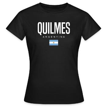 Quilmes Argentinien Argentinier - Frauen T-Shirt - Schwarz - Vorne - AI Model Female 172 dark (172cm)