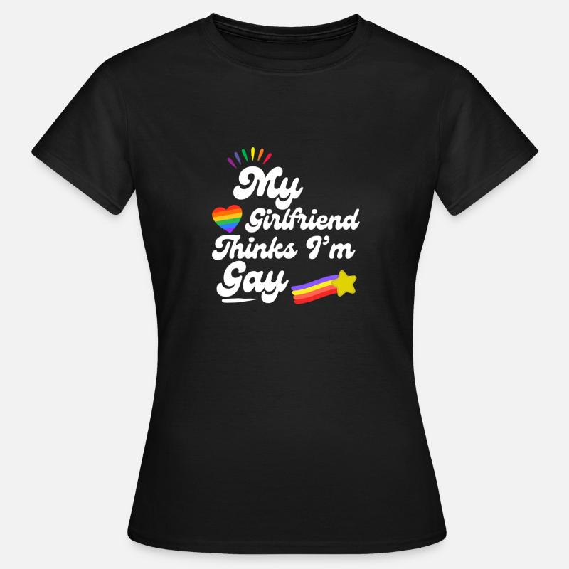 Rainbow Pride Heart Keepsake Design - Women's T-Shirt - black