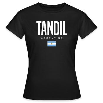 Tandil Argentinien Argentinier - Frauen T-Shirt - Schwarz - Vorne - AI Model Female 172 dark (172cm)