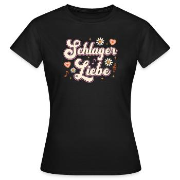 Schlager Love Schlager Party Team - Women's T-Shirt - black - Front - AI Model Female 172 dark (172cm)