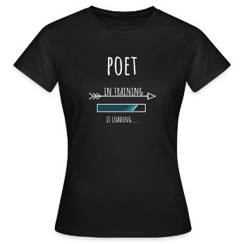 Poète Don Profession Éducation Poète - T-shirt Femme - noir - Devant - AI Model Female 172 dark (172cm)