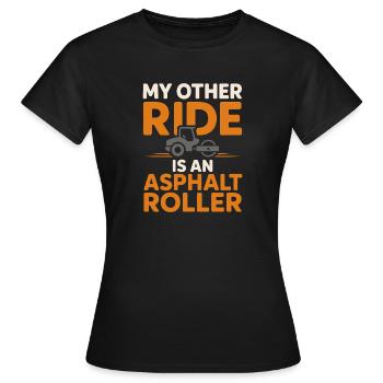 Straßenbauteam Asphalt Betonmannschaft - Frauen T-Shirt - Schwarz - Vorne - AI Model Female 172 dark (172cm)