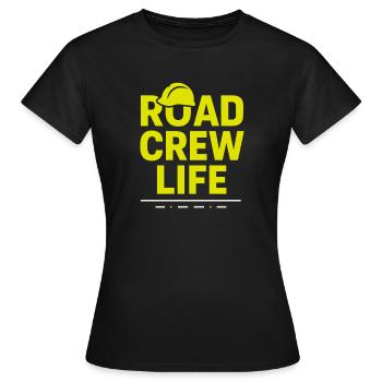 Straßenbauteam Asphalt Betonmannschaft - Frauen T-Shirt - Schwarz - Vorne - AI Model Female 172 dark (172cm)