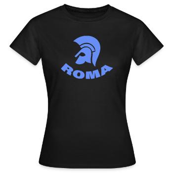 ROMA - Frauen T-Shirt - Schwarz - Vorne - AI Model Female 172 dark (172cm)