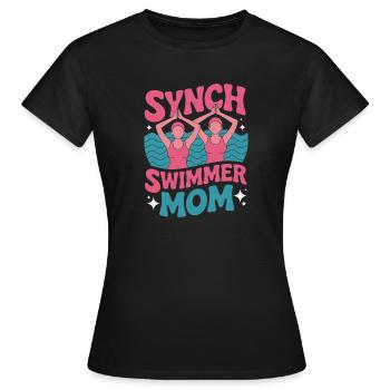Synchronschwimmen Kunstschwimmen Wassersport - Frauen T-Shirt - Schwarz - Vorne - AI Model Female 172 dark (172cm)