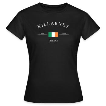 Killarney, Irlande – Souvenir et cadeau de Noël - T-shirt Femme - noir - Devant - AI Model Female 172 dark (172cm)