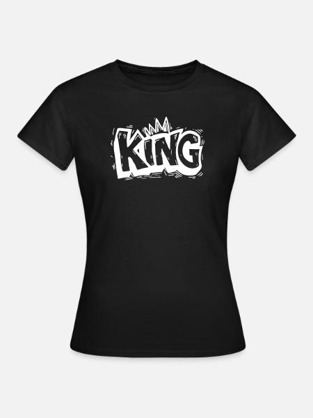 König Graffiti - Frauen T-Shirt - Schwarz