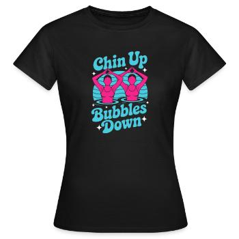 Synchronschwimmen Kunstschwimmen Wassersport - Frauen T-Shirt - Schwarz - Vorne - AI Model Female 172 dark (172cm)