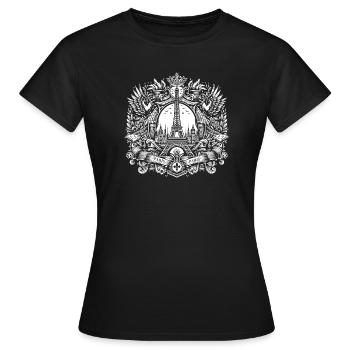 Paris Paris - Women's T-Shirt - black - Front - AI Model Female 172 dark (172cm)