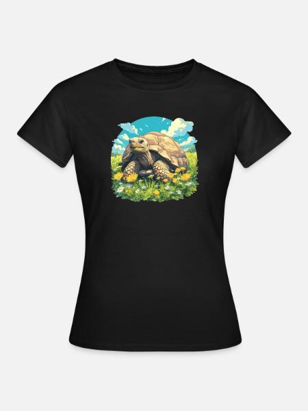 Landschildkröten Landschildkröte - Frauen T-Shirt - Schwarz