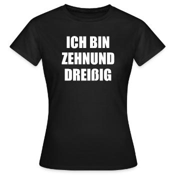 40e anniversaire Trente-dix quarante cadeau - T-shirt Femme - noir - Devant - AI Model Female 172 dark (172cm)