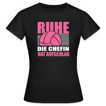 Entraîneur de volley-ball Cadeaux Joueur de volley-ball - T-shirt Femme - noir - Devant - AI Model Female 172 dark (172cm)