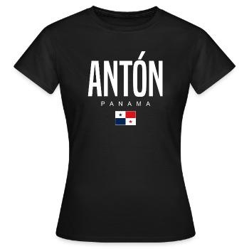 Antón Panama Panamaer - Frauen T-Shirt - Schwarz - Vorne - AI Model Female 172 dark (172cm)
