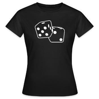 Roll The Dice Dice, Dice, Dice Game, Game, Br - Women's T-Shirt - black - Front - AI Model Female 172 dark (172cm)