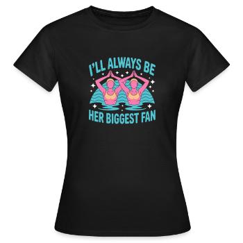 Synchronschwimmen Kunstschwimmen Wassersport - Frauen T-Shirt - Schwarz - Vorne - AI Model Female 172 dark (172cm)