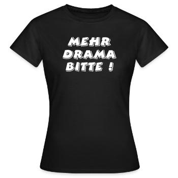 Drame - T-shirt Femme - noir - Devant - AI Model Female 172 dark (172cm)