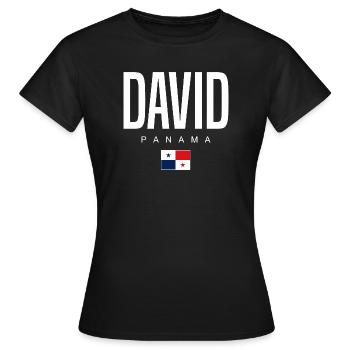 David Panama Panamaer - Frauen T-Shirt - Schwarz - Vorne - AI Model Female 172 dark (172cm)