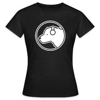 Eisbär DJ – Musique, polaire et facteur de fraîcheur - T-shirt Femme - noir - Devant - AI Model Female 172 dark (172cm)