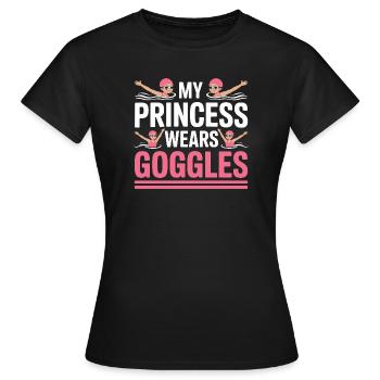 Synchronschwimmen Kunstschwimmen Wassersport - Frauen T-Shirt - Schwarz - Vorne - AI Model Female 172 dark (172cm)