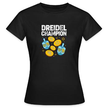 Hanukah Hanukkah Chanukkah - Frauen T-Shirt - Schwarz - Vorne - AI Model Female 172 dark (172cm)