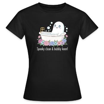 Süßer Spuk - Frauen T-Shirt - Schwarz - Vorne - AI Model Female 172 dark (172cm)