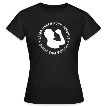Father Thirst Saying Circle - Women's T-Shirt - black - Front - AI Model Female 172 dark (172cm)