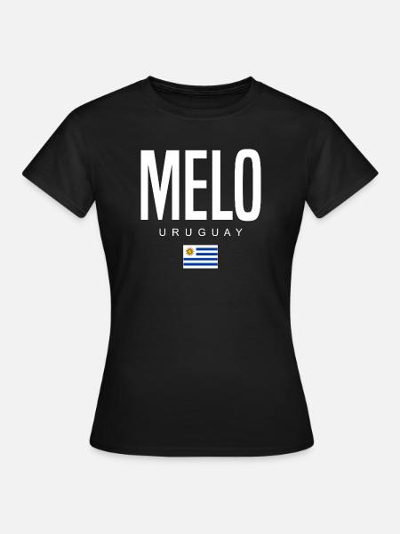 Melo Uruguay Uruguayer - Frauen T-Shirt - Schwarz