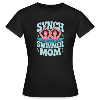 Synchronschwimmen Kunstschwimmen Wassersport - Frauen T-Shirt - Schwarz - Vorne - AI Model Female 172 dark (172cm)