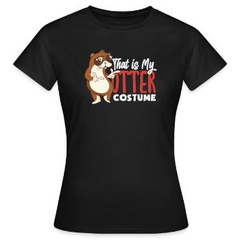 Seeotter Kostüm - Frauen T-Shirt - Schwarz - Vorne - AI Model Female 172 dark (172cm)