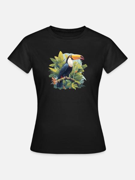 Tukane Tukan - Frauen T-Shirt - Schwarz