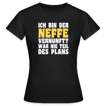 Motif familial neveu - T-shirt Femme - noir - Devant - AI Model Female 172 dark (172cm)