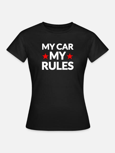 Auto - Frauen T-Shirt - Schwarz