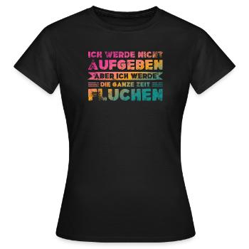 Keep going - Gym, Cycling, Jogging, Yoga, Hiking - Women's T-Shirt - black - Front - AI Model Female 172 dark (172cm)