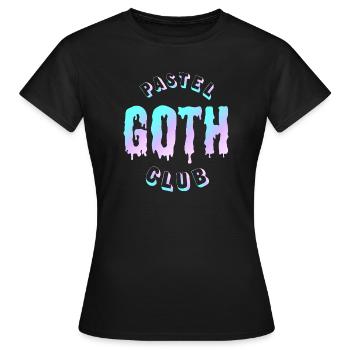 Pastel Goth Club  - Frauen T-Shirt - Schwarz - Vorne - AI Model Female 172 dark (172cm)