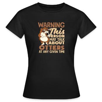 Seeotter-liebhaber-geschenk - Frauen T-Shirt - Schwarz - Vorne - AI Model Female 172 dark (172cm)
