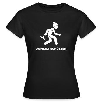 Asphalt-Schützen - Frauen T-Shirt - Schwarz - Vorne - AI Model Female 172 dark (172cm)