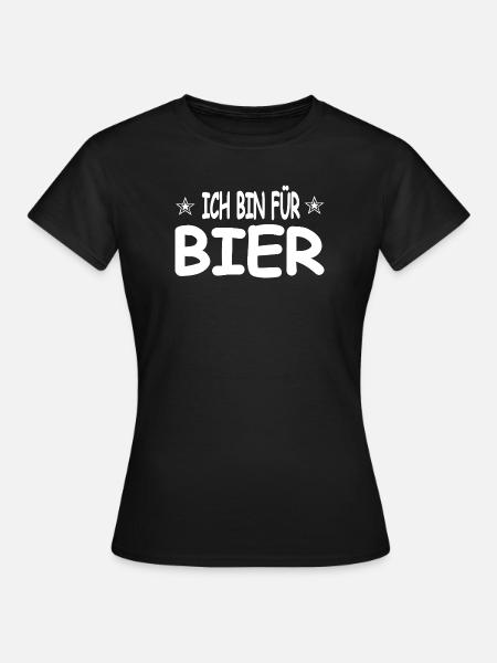 Bier - Frauen T-Shirt - Schwarz